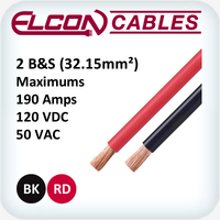 Battery and Starter Cable 2AWG 100m Rolls