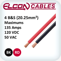 Battery and Starter Cable 4AWG 100m Rolls