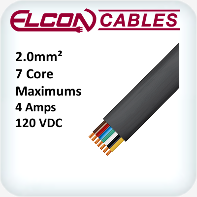 Trailer Cable Flat 7 Core 2.0mm² 100m Rolls