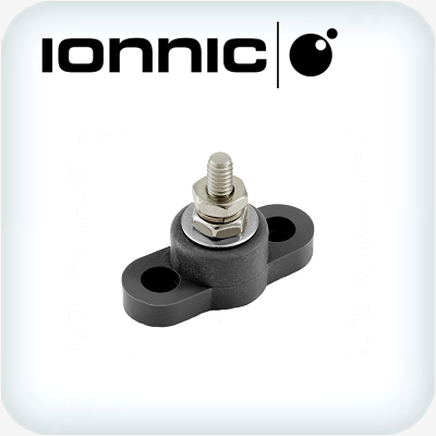 Junction Block Stainless 1/4" Stud 160A Black