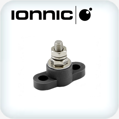 Junction Block Stainless 5/16" Stud 200A Black